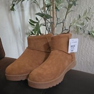 Tan Suede Ankle Boots